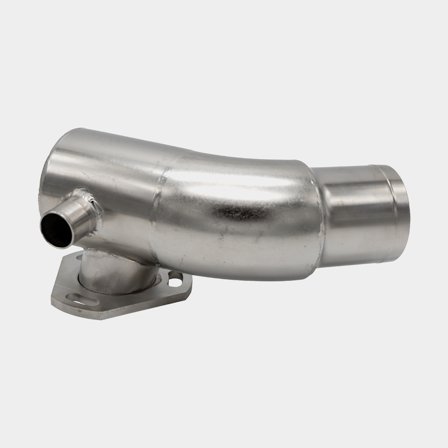 Avgaskrök, rostfri, för Yanmar 4JH