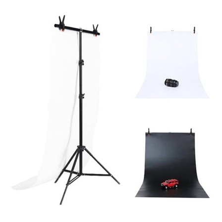 Fotostudio bakgrund stöd Puluz 70x200cm + Backdrops 2 st DCA0976