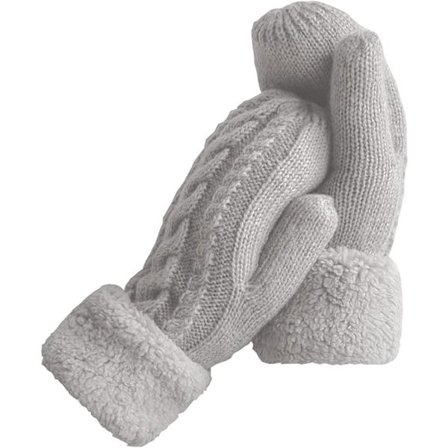 Dam Vinterhandskar Varmt Foder - Bekväma Tjocka Stickade Vantar i Ull