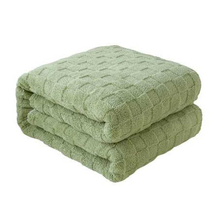 Varmt Plaid Kast Sofa Stor Størrelse Fleece Plaid Tæppe Blødt og Komfortabelt Seng Forår Sommer Efterår og Vinter Velegnet til Alle Sæsoner (100x150cm