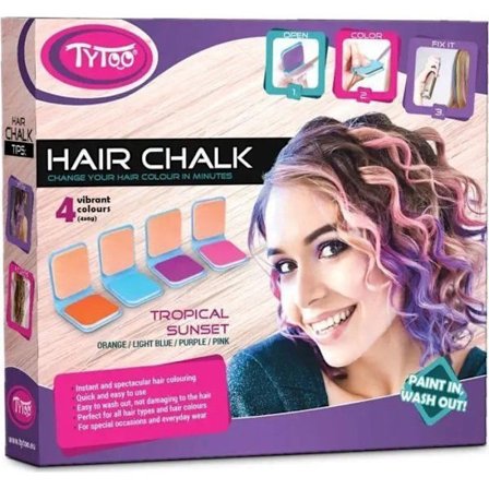 Mascara för hår - hårkritor - hårglitter Dante - 013-0109 - TYTOO Hårkrita Tropical set 0109