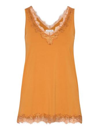 Top T-shirts & Tops Sleeveless Keltainen Rosemunde