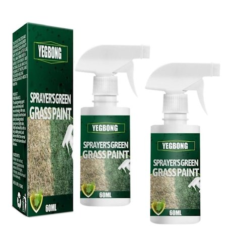 2 stk. Græsfarvesprays Grøn Græsfarve Plænefarve Plænefarvestof Græsfarver
