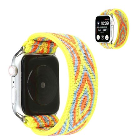 Apple Watch Series 6 / 5 44mm trasa mönster klockarmband - gul Tribal diamant