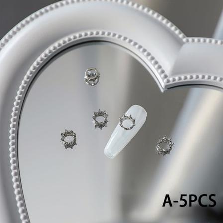 5 kpl 3D Nail Art Crystal Butterfly koristeet Charms DIY Manic A