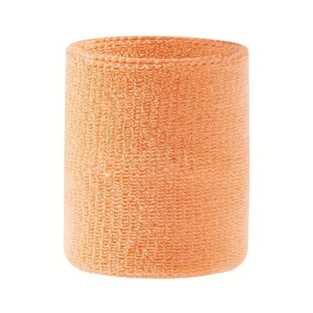 Svettband - Vristband - Korta [8cm] - Dubbelpack - Ljusorange Aprikos