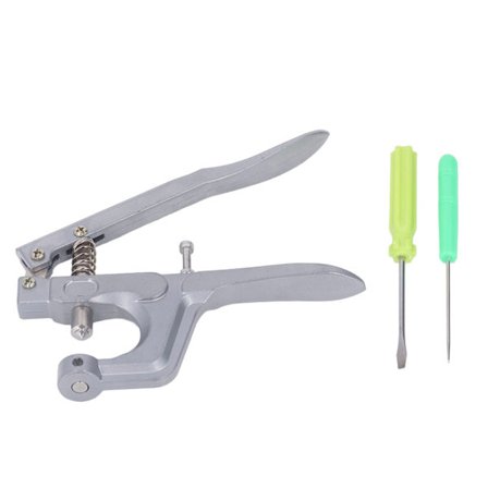 Badmintonketcher-Grommet-Tang Aluminium Håndpres Snap-Tang med Syl Skruetrækker Reparationskit til Reparation