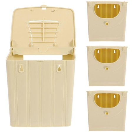 4 stk. Fuglerederkasse Plastik Fuglerederkasse Hængende Fuglerederkasse Fugleklækning Hus (FMY)