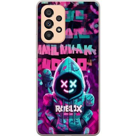 Kompatibelt Mobilskal till Samsung Samsung Galaxy A53 5G Neon Hoodie Gamer snygg motiv med spelinspiration och neonfärger