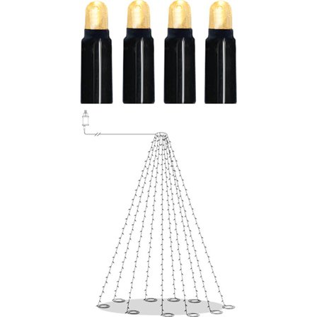 Star Trading - Lysslynge for utebruk Flaggstångsbelysning Shiny 594-68 Svart