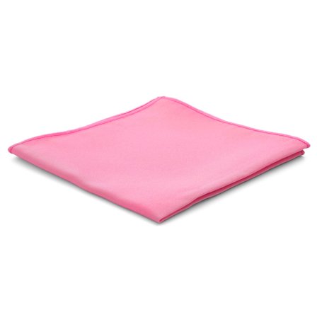 Poszetka w kolorze jaskrawego różu Basic dla mężczyzn - Jednokolorowe poszetki