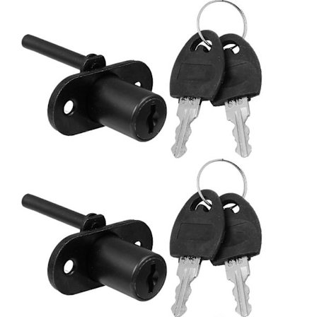 Laatikoston lukko työpöydän lukko keskuslukitus toimistokalusteet turvalliset laatikot musta 6,00X4,50X2,00CM antioksidantti 2 sarjaa