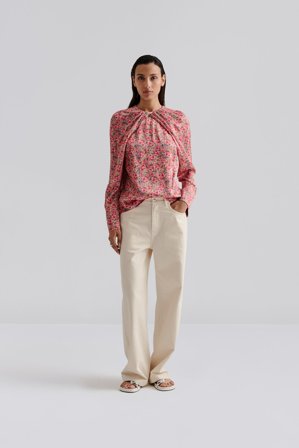 Malina - Evie blouse - S - Pink Ditsy