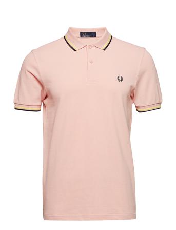 Twin Tipped Fp Shirt Polos Short-sleeved Silver Fred Perry