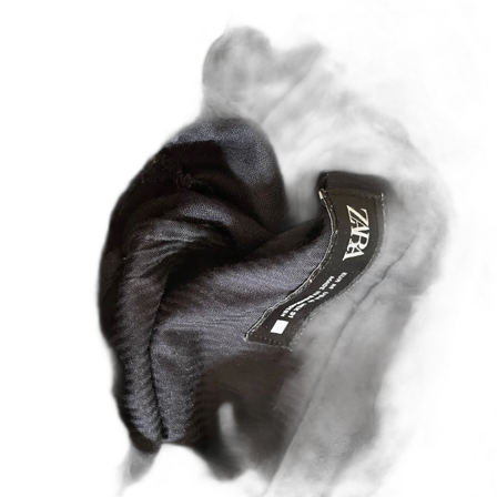 Mörkblå linnebyxor från Zara