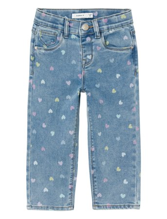 name it Nmfbella Mom Shaped Jeans 3555-On Noos - Blue - 110