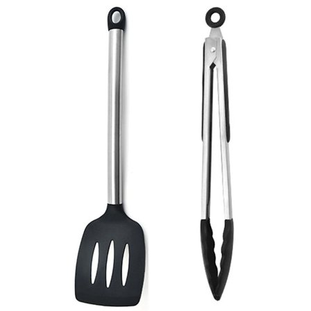 2-delt mini kjøkkenredskapssett - 12-tommers matklype KLB