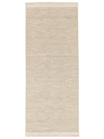 Wool Rug Plain (Single Colored) Serafina Beige Runner Small Oeko-Tex