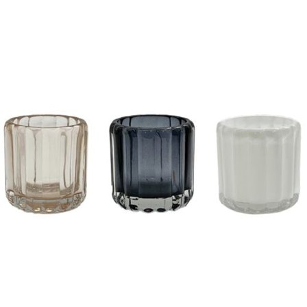 Ljushållare Glas Grå 8,5 cm