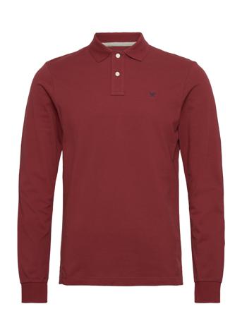 Slim Fit Logo Ls Burgundy Hackett London