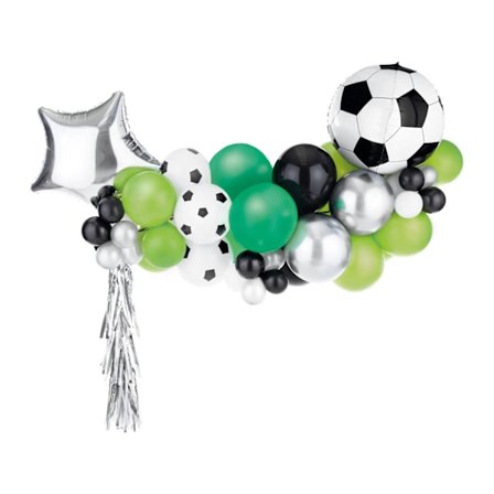 Ballongbåge Fotboll Mix 150x126cm