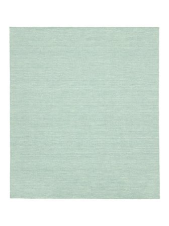 Handloom Flat 200X250 Vert Menthe Uni Tapis De Laine