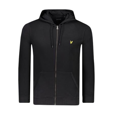 Lyle & Scott, Zip through Zwart, Heren, Maat:S,Katoen