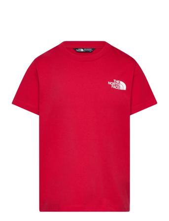 Teen S/S Simple Dome Tee Tops T-shirts Short-sleeved Red The North Face
