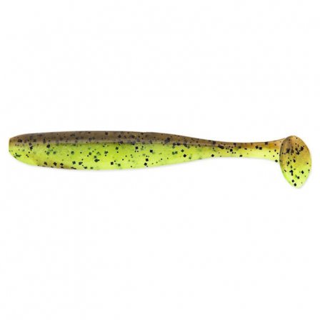 Keitech Easy Shiner 7,6cm (10stk) - Green Pumpkin / Chartreuse