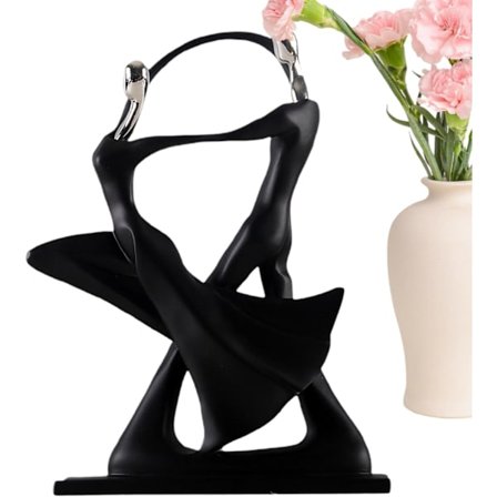 Parstatue for Par | Dansende Figur til Bryllup eller Valentinsdag Dekoration - 28x21x5.2cm