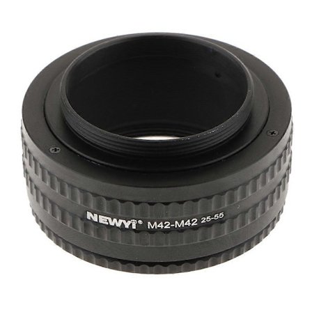 M42 till M42 Objektiv Fokuserings Helicoid Adapter 25mm - 55mm Förlängningsrör