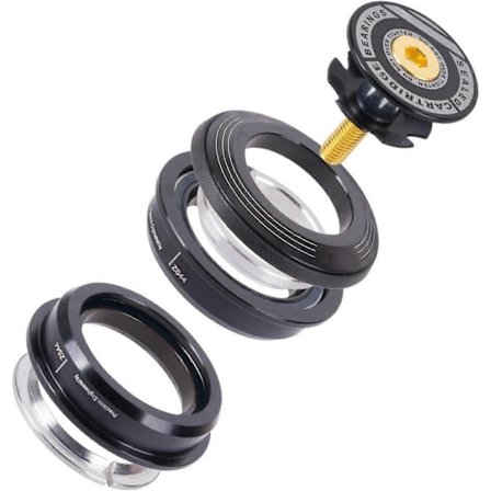 Mountainbike-huvudset 4444S, 44 mm 1-1/8" Distanspaket, Aluminiumlegering Halvintegrerad Gaffel för Cykel, Svart