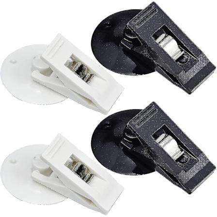 2 stk parkeringsbillett holder med sugekopp, notatblokkholder, plastkortholder, hvit / svart, bil frontruteholder, billetter, klips for parkering