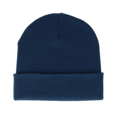 Beechfield - Blå cuff Beanie - Petrol Cuff Blank Beanie @ Hatstore