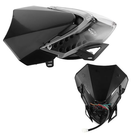 Universal 12V Dirtbike Motorcykel LED Forlygte Sport Custom Kåbelys