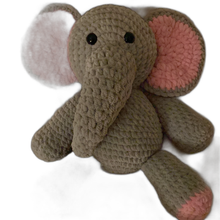 Supersöt handvirkad elefant