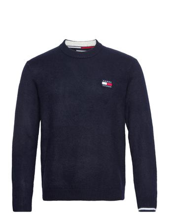 Tjm Rlxd Badge Crew Sweater T-Langærmet Skjorte Navy Tommy Jeans