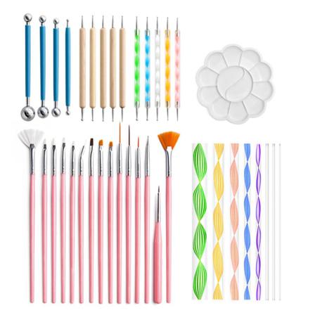 38stk/sett Mandala Art Tools Keramisk Verktøyleire
