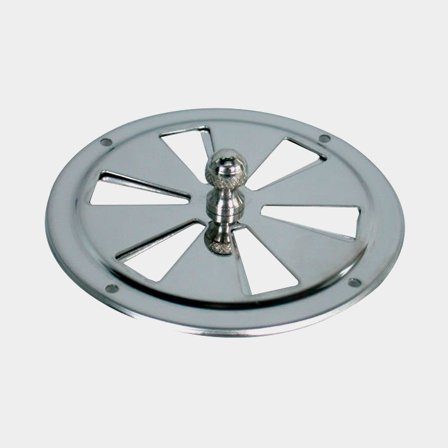 Ruusuventtiili 1852-Marine, ruostumaton teräs, Ø125 mm