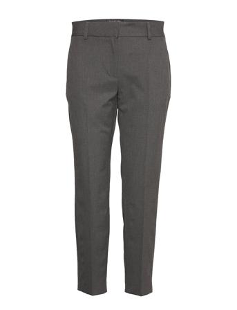 Slfria Mw Cropped Pant Dgm Bukser Med Rette Ben Grå Selected Femme
