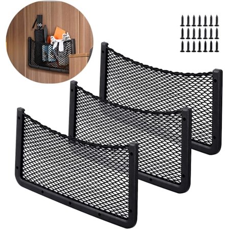 3 stk. Bilopbevaringsnet (elastisk net), bagagerumsopbevaringsorganisatorer 40 *