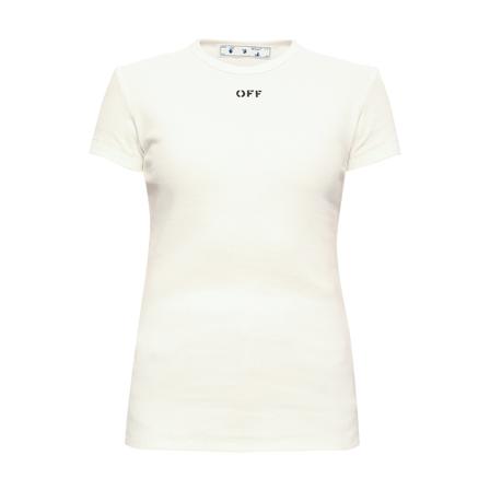 Off White T-Shirts , Wit , Dames , Maat: M