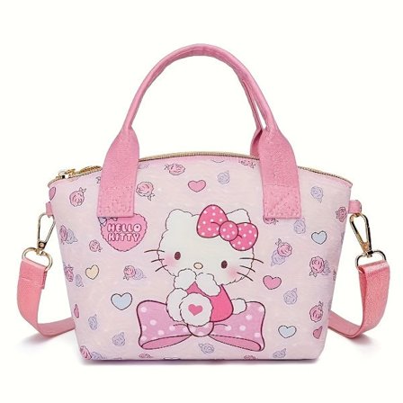 Dejlig Sanrio Cinnamoroll Hello Kitty Tote håndtaske Stilfuld Alsidig med yndig Kuromi Mymelody Prints Perfekt skuldertaske