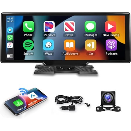 10,26" IPS Touch Screen Android Trådløs Bærbar Bilradio med Stemmestyring til Bil