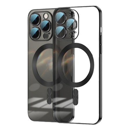 Magnetisk, gjennomsiktig deksel kompatibelt med iPhone 14/Plus/Pro/Pro Max beskyttelsesdeksel