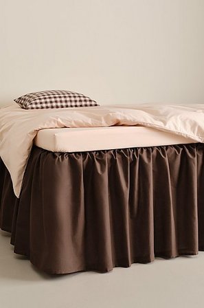 Jotex - Volangsängkappa Ekologisk Höjd 60 Cm Kaffe ZACK - Köp Sängkappor hos Jotex