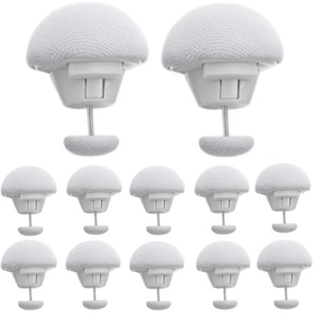 12 stk svampdynetrekk klemmer sklisikre dynetrekkholdere klemmer dynetrekkholder fiksering for filt laken gardin sokker madrassbeskytter Grå