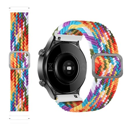 22m Universal braid pattern watch strap - Rainbow Color