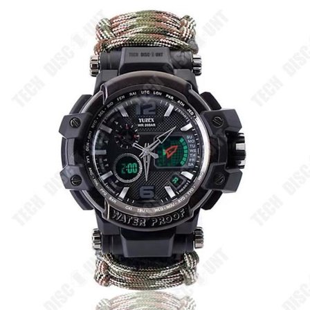 Fältur - TD - Elektronik - Vattentät 50m - Stor urtavla - Unisex