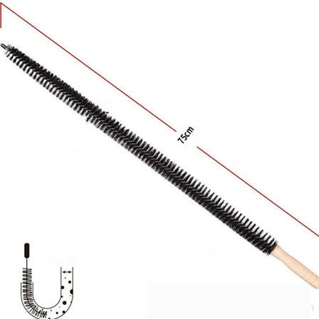 Flexibel radiatorborste 75 cm för rengöring av damm inuti element